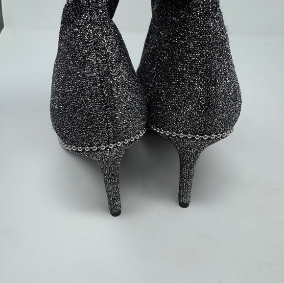 Coach Whitny Bootie Silver Metallic & Black - Picture 10 of 14